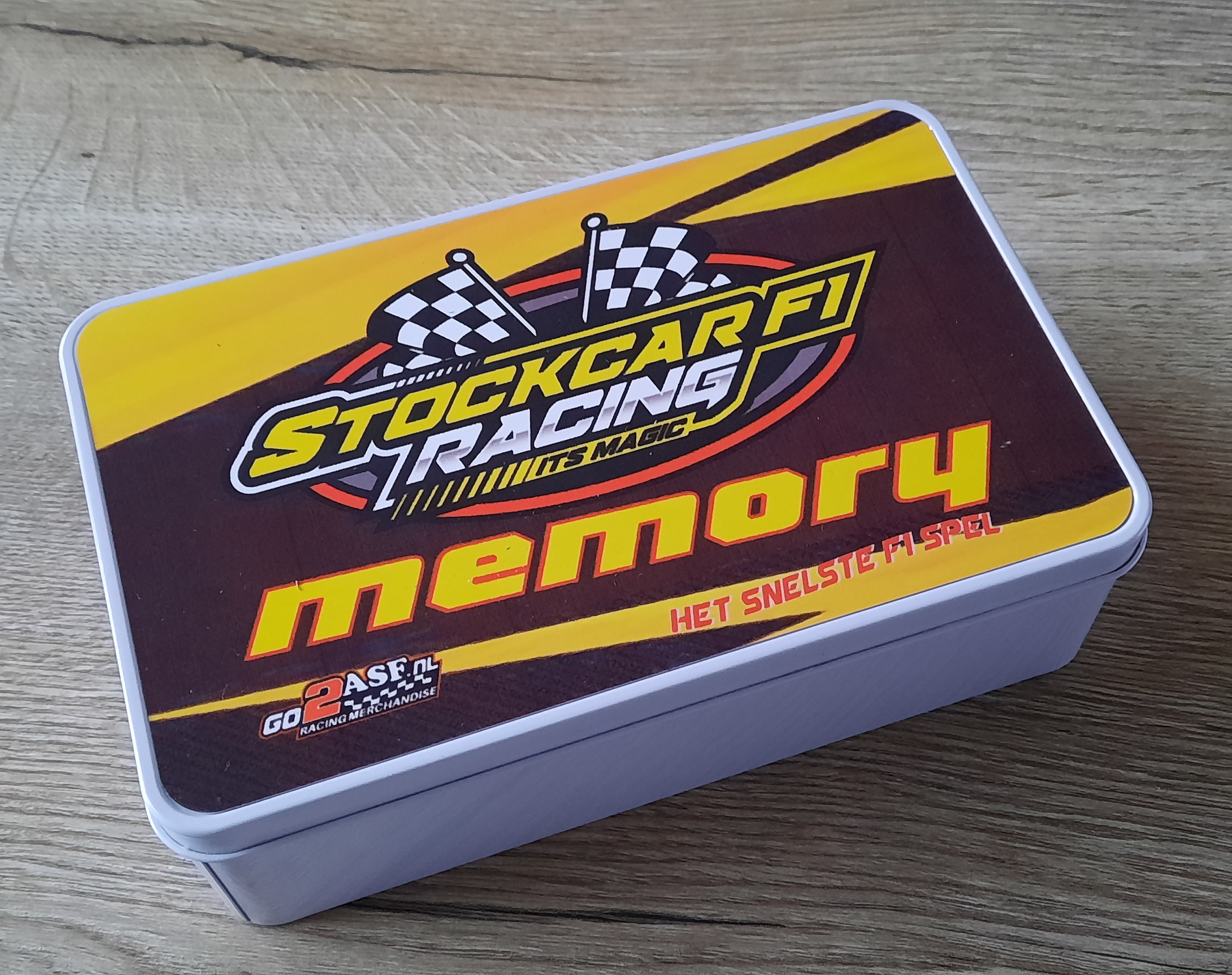 Metalen blik Stockcar F1 Racing memory